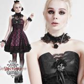 【送料無料】WX087★ゴシック調姫ワンピ&レースチョーカー付き★【返品不可】・:glareshop(グレアショップ):・ゴスロリ ワンピース ゴシック ワンピース ゴシック ドレス ゴシック ドレス ゴシック コルセット ゴスロリ コルセット コスプレ ハロウィン