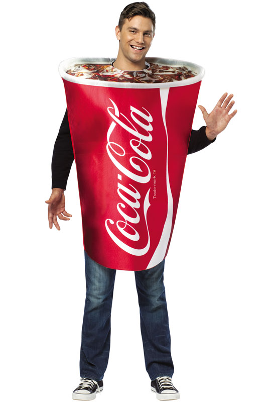 ハロウィン パーティ コスプレ コカコーラ Coca Cola Coke Cup 大人用 衣装 大人用 面白い 食べ物 かぼちゃ 飲み物 学園祭 文化祭 大学祭 コスチューム 変装 仮装