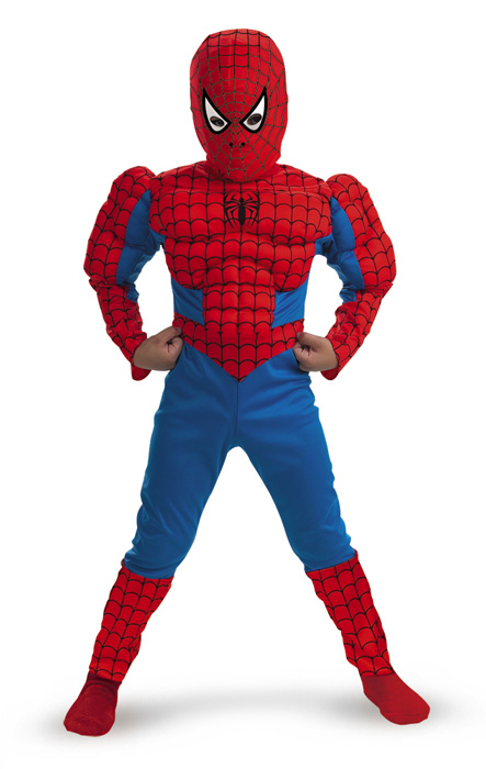 ハロウィン キャラクター コスプレ スパイダーマン Marvel Spider-Man Muscle 子供用 衣装 男の子 女の子 小学生 かわいい 面白い ヒーロー 学園祭 文化祭 大学祭 コスチューム 仮装 変装