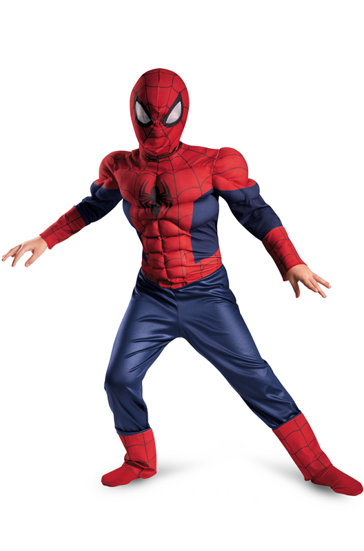 ハロウィン コスプレ スパイダーマン Marvel Ultimate Spider-Man Muscle 子供用 衣装 男の子 女の子 小学生 かわいい 面白い ヒーロー 学園祭 文化祭 大学祭 コスチューム 仮装 変装