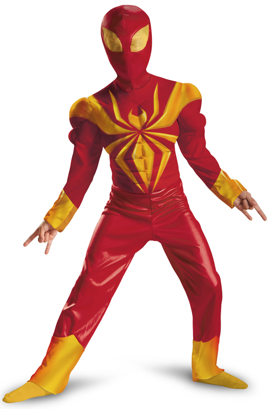 ハロウィン キャラクター コスプレ スパイダーマン Marvel Ultimate Iron Spider-Man Muscle 子供用 衣装 男の子 女の子 小学生 かわいい 面白い ヒーロー 学園祭 文化祭 大学祭 コスチューム 仮装 変装