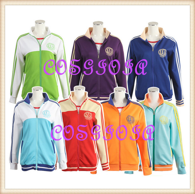 Love Live! ラブライブ! 小泉花陽、星空凛、絢瀬絵里、東條希、高坂穂乃果、西木野真姫、園田海未 ジャージ コスプレ衣装 コスチューム/ハロウィン/週末ヒロイン/レデース/コスプレ衣装/通販/変装/イベント/新年会/忘年会/クリスマス/プレゼント/運動服/変身/メンズ/アイドル