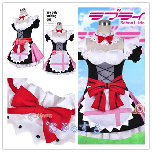 送料無料 Love Live! ラブライブ！ School idol project  矢澤にこ やざわにこ　にこちゃん コスプレ衣装 cosplay衣装 アニメ ハロウィン コスチューム イベント パーティー メイド服 仮装