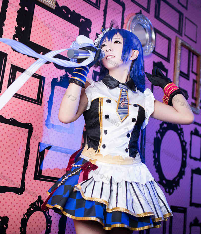 ⚠️最終値下げ⚠️ラブライブ⭐️園田海未覚醒後　カフェメイド衣装　コスプレ衣装⭐︎ 園田海未 コスプレ衣装 ラブライブ SR 覚醒後 カフェメイド