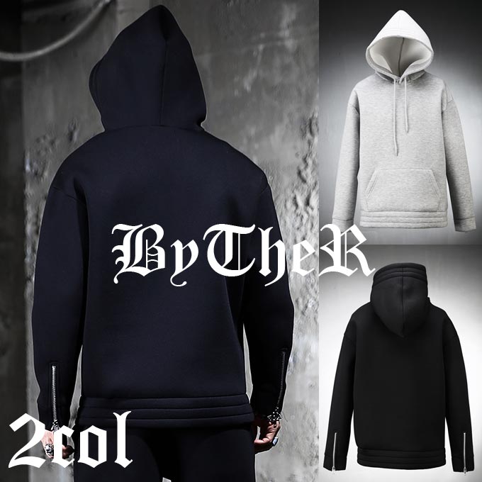 【SelectShop】【袖ジッパーネオプレンフードTシャツ】【20170228】ブラック　グレー　メンズTシャツ　ネオプレンフードT　ネオプレンTシャツ　カジュアルT　フードT　袖ジッパー　春新着　トレーナーTシャツ　カジュアル　アメカジ　ルーズTシャツ　35013　P000BZUQ