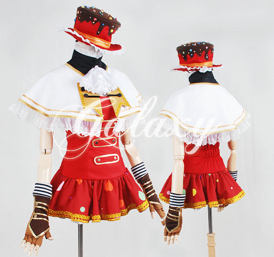 Love Live! ラブライブ! 小泉 花陽 こいずみ はなよう 2月赤いバレンタインデー編 SR覚醒 キャンディ コスプレ衣装cf0275【送料無料】