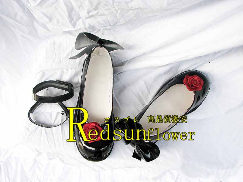 コスプレ靴 ローゼンメイデン  真紅風 バートリー ブーツ コスプレブーツ セミロングブーツ