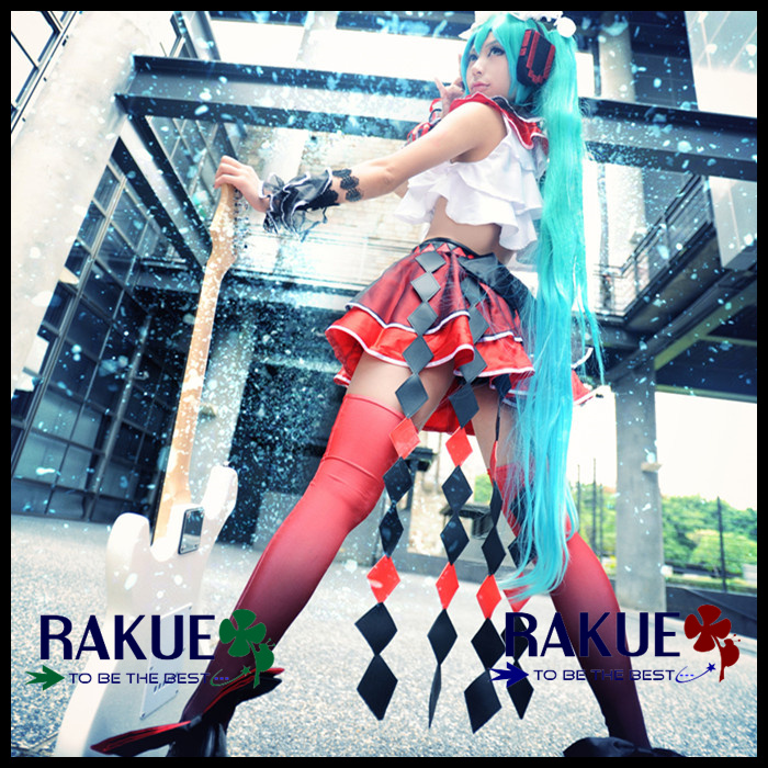VOCALOID プロジェクトディーヴァ 初音ミク 学園制服 コスプレ