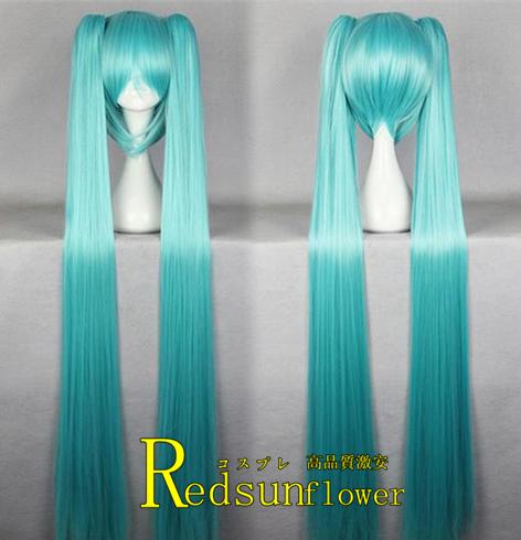 コスプレ耐熱 ウイッグ  VOCALOID 初音ミク MIKU  cosウィッグネット付き かつら WIG  グッズ/コスチューム/変身/変装/イベント/アニメ/ 新製品/激安セール/キャラクター