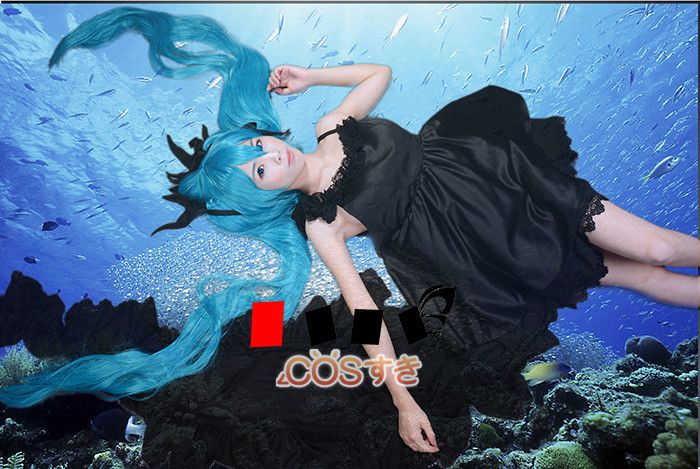初音ミク　深海少女　XL コスプレ Niknock 初音ミク 深海少女 コスプレ衣装 ワンピース ウィッグ