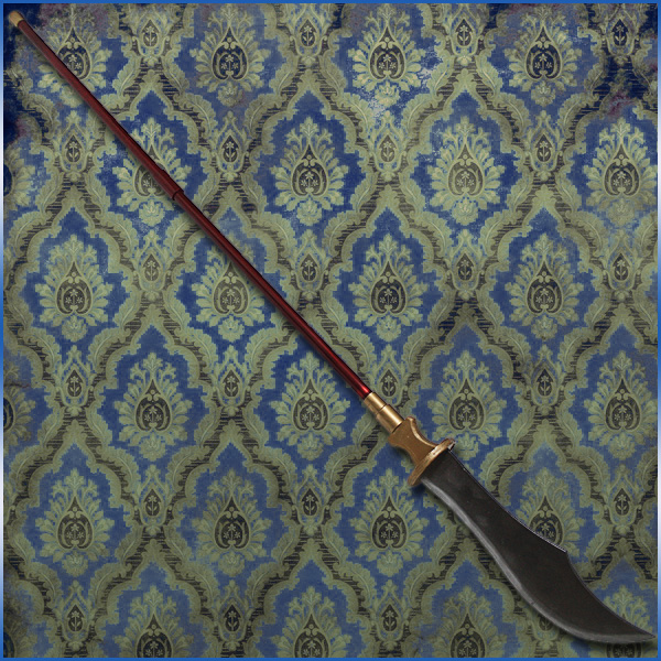 【コスプレ用小道具】マギ風 練白龍の偃月刀 薙刀