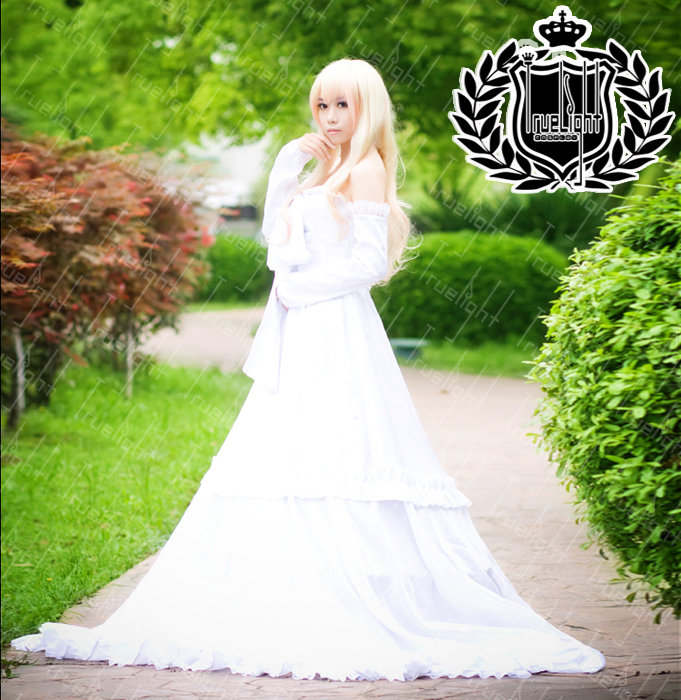 マクロスF シェリル・ノーム 二人の歌姫 白ドレス コスプレ 衣装 by-f0022 【送料無料】