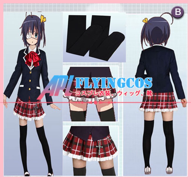 フルセット!コスプレ衣装 ウィッグ 靴付き!中二病でも恋が フルセット!コスプレ衣装 ウィッグ 靴付き!中二病でも恋が