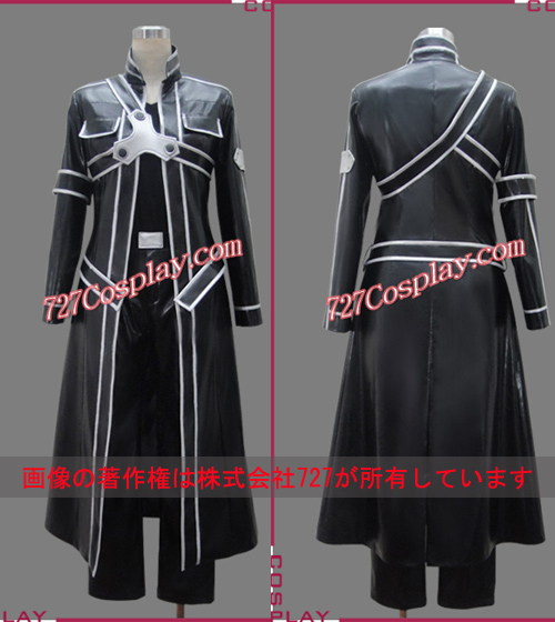 MC1128A☆ソードアートオンライン人工革製キリト　コスプレ衣装