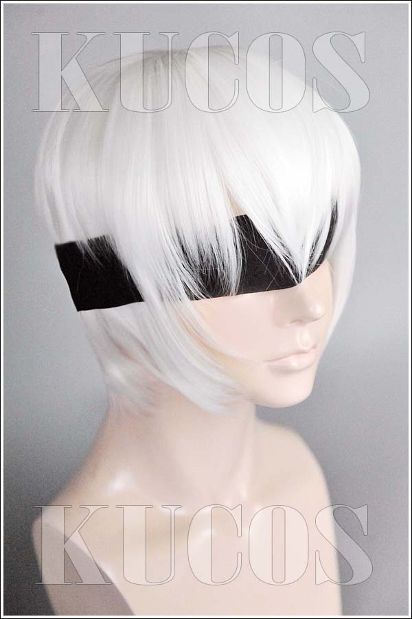NieR:Automata World Guide ニーア オートマタ   　ヨルハ九号S型      cos  ウィッグ　かつら　コス コスチューム　コスプレ　cosplay　 wig　専用ネット付き！