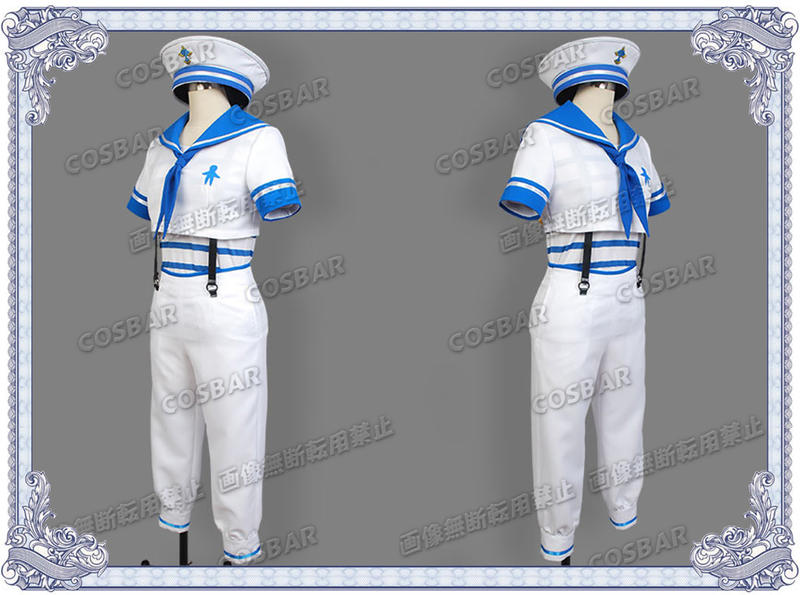 Free! Spoon 水兵衣装　コスプレ　七瀬遙　橘真琴　葉月渚　竜ヶ崎怜 Free! Spoon 水兵衣装 コスプレ 七瀬遙 橘真琴 葉月渚 竜ヶ崎怜