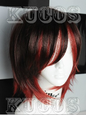 RWBY “Red”Trailer Ruby　小紅帽　ウィッグ　コス コスチューム　コスプレ　cosplay　 wig　専用ネット付き！