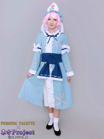 東方Project コスプレ衣装 西行寺幽々子 女性用 XL<!--  《１７年０９月未定》 -->