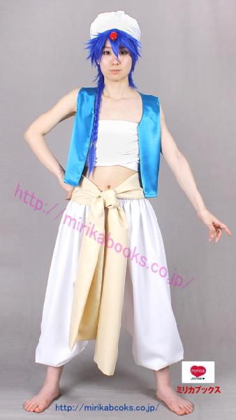 マギ アラジンの笛 コスプレ ACOS 未使用　レア　コスプレ　アラジン マギ アラジン コスプレ 衣装 ウィッグ 笛 フルセット - メルカリ