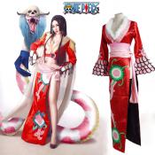 【送料無料】ONE PIECE 高品質 ボア・ハンコック 海賊 女帝 コスプレ衣装 ワンピース 蛇姫 七武海 九蛇海賊団