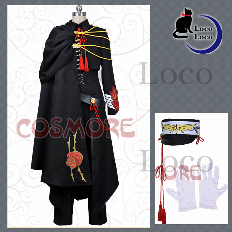 コードギアス　反逆のルルーシュR2 ルルーシュ・ランペルージ　10周年記念コードブラック衣装風 コスプレ衣装 COSMORE製品 LocoLoco