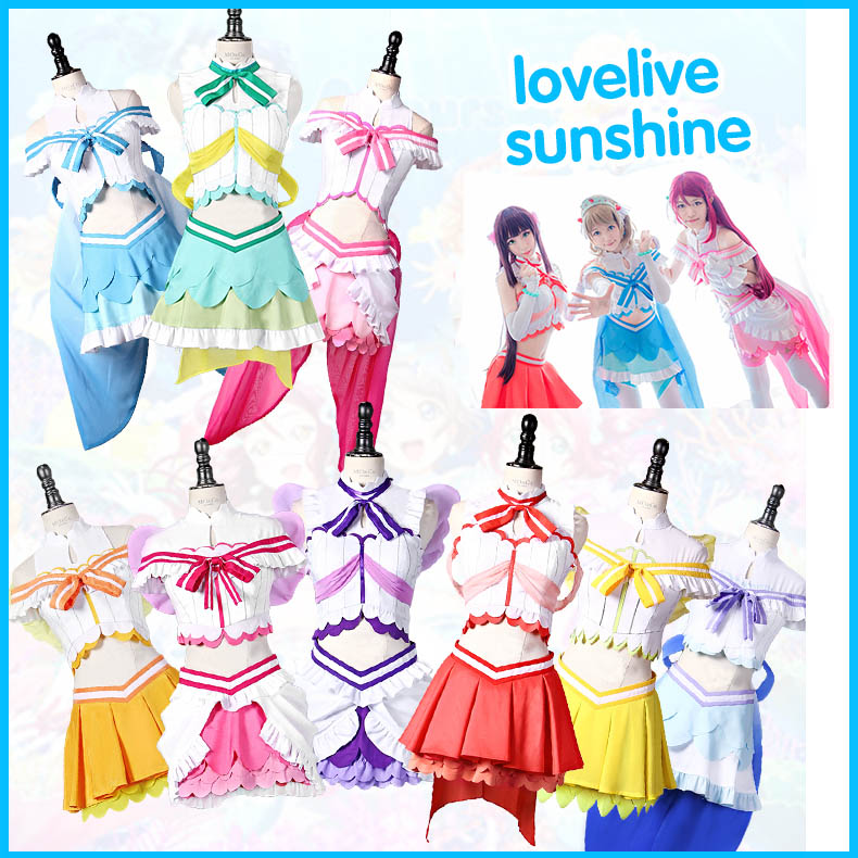 XS~XL】Aqours！lovelive sunshine 恋になりたい コスプレ衣装 ラブ 