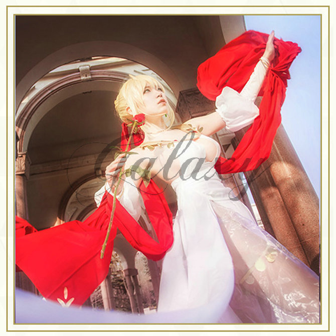 Fate/Grand Order FGO ネロ・クラウディウス 礼服ドレス コスプレ衣装 wow418【送料無料】
