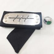 【★送料無料★】コスプレ用小物 NARUTO-ナルト- 暁・飛段 額当て+三指輪