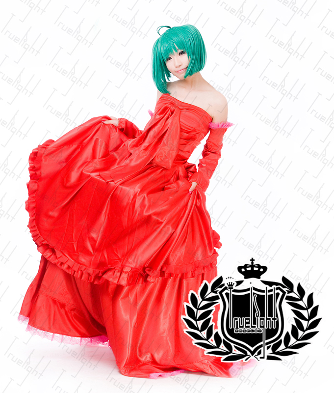 マクロスF ランカ・リー 二人の歌姫 赤ドレス コスプレ 衣装 by-f0023sp 【送料無料】