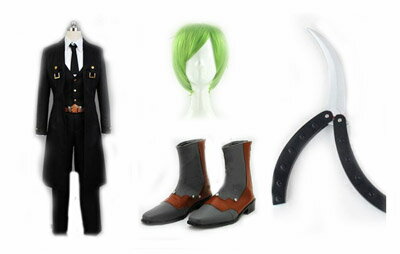 コスプレ衣装+ウィッグ+靴+道具 ウロボロス BLAZBLUE ブレイブルー ハザマ「HAZAMA」変装/仮装/豪華/華麗/高品質